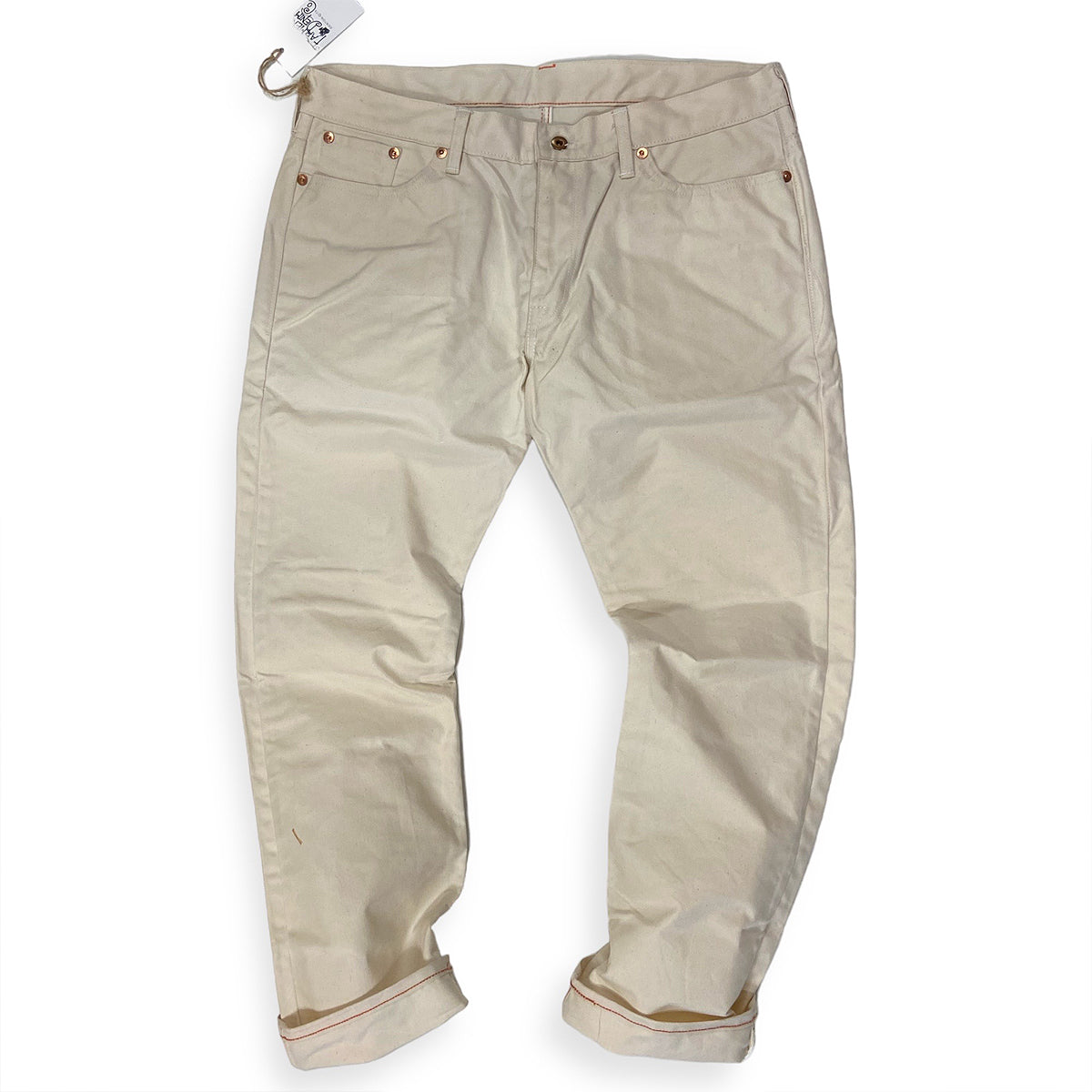 OPSTK 38W 33L 901 Slim Fit - 12oz Off White Duck Canvas 5 pocket – CFDCo.