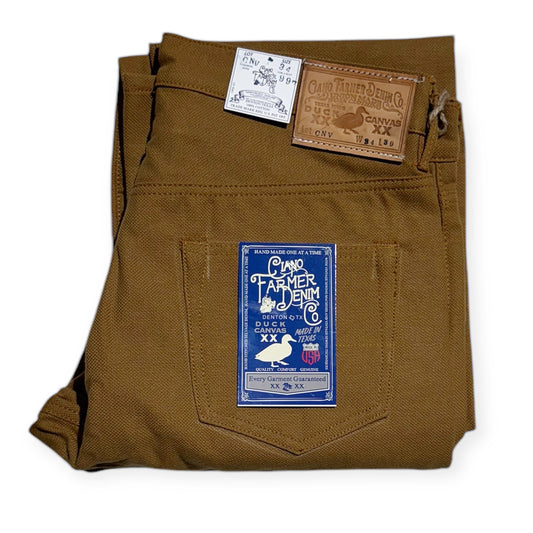 OPSTK 34W 39 L 997 Miner fit - #1002 15oz Duck Canvas Desert Selvage 5 Pocket