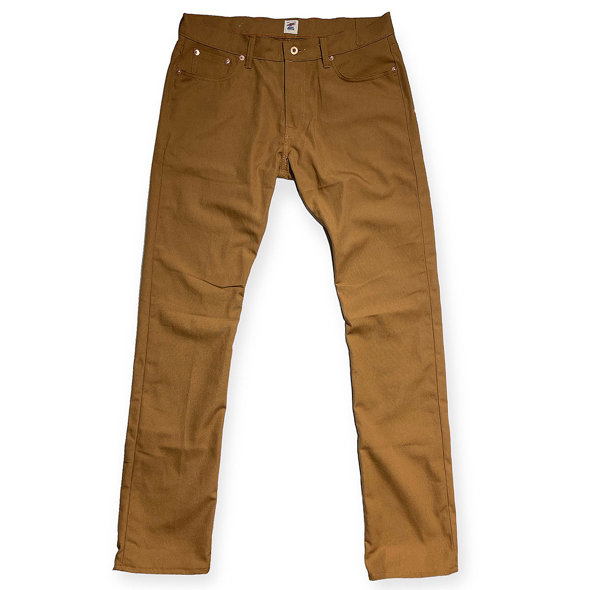 #131 10oz Duck Canvas Ochre 5 POCKET Version 901 SLIM FIT