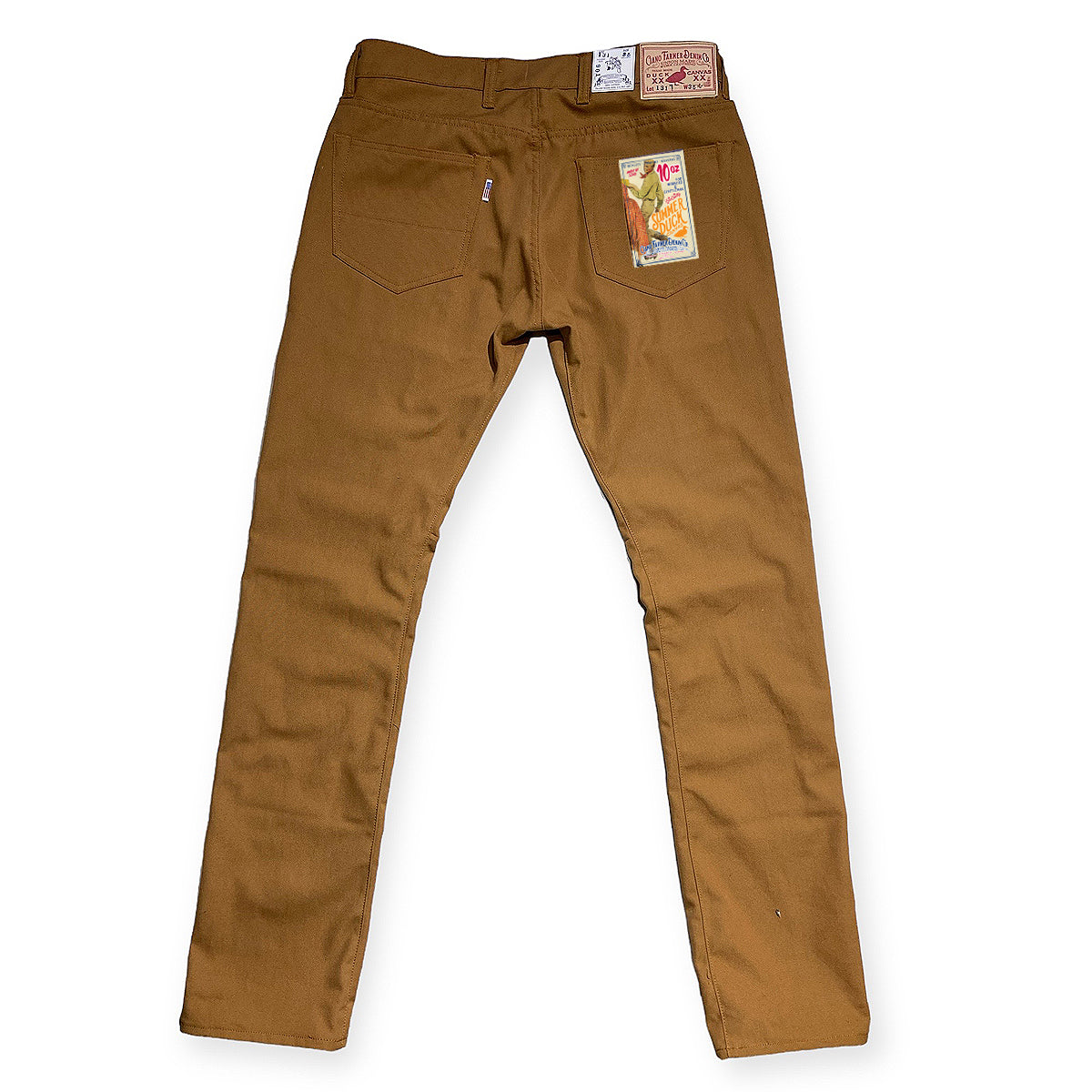 #131 10oz Duck Canvas Ochre 5 POCKET Version 901 SLIM FIT