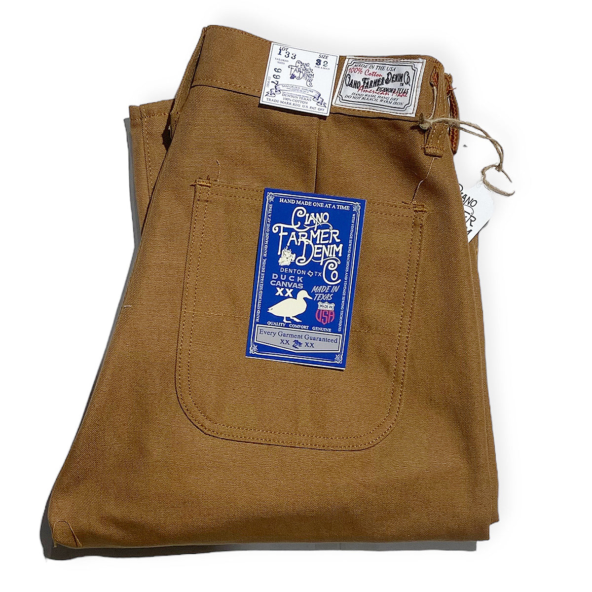 #133 12oz Duck Canvas FIELD HAND Chino [ Back Patch Pockets ]