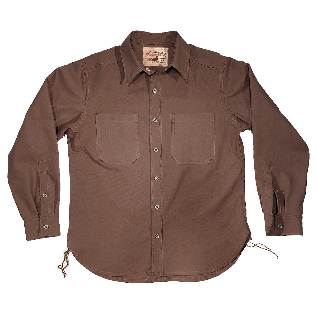 #133 12oz USA Duck Canvas [ Various Colors } "WORK SHIRT" Timber Brown