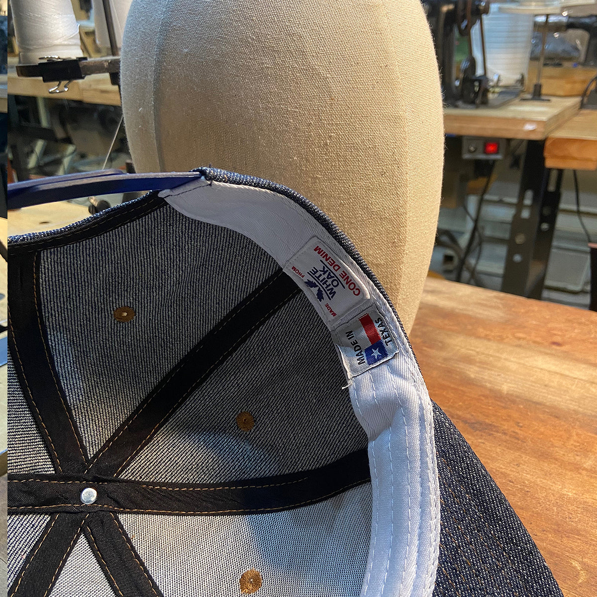 14oz Cone Mills Denim Snapback HAT Blank