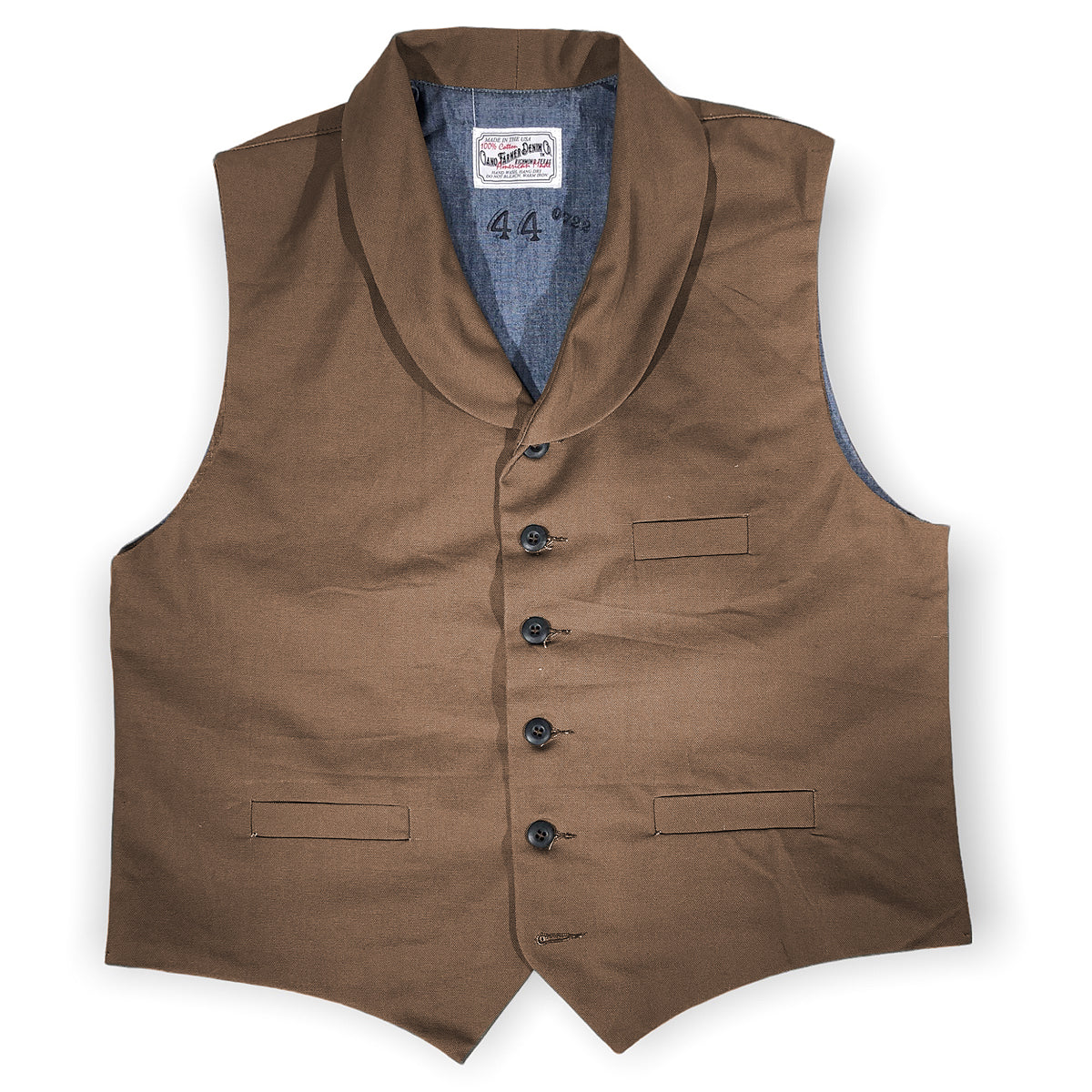 12oz Timber Duck Canvas Type D Waistcoat