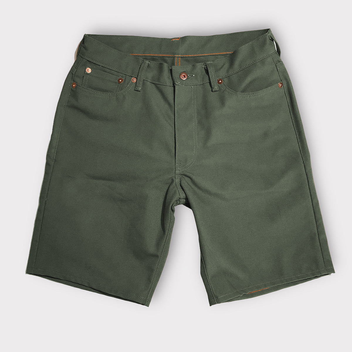 12oz Duck Canvas MC GREEN 5 POCKET Version SHORTS 905 FIT