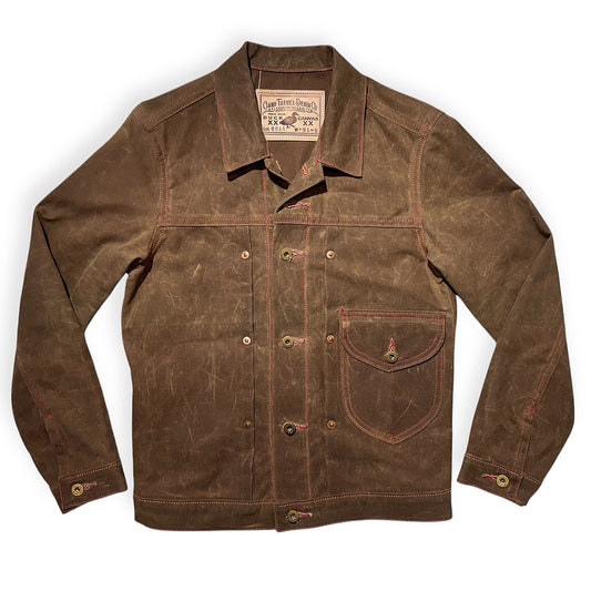 OPSTK Size SML SLIM Fit -  #3006 18oz NutMeg Brown Wax Duck Canvas William Harris Ranch Jacket