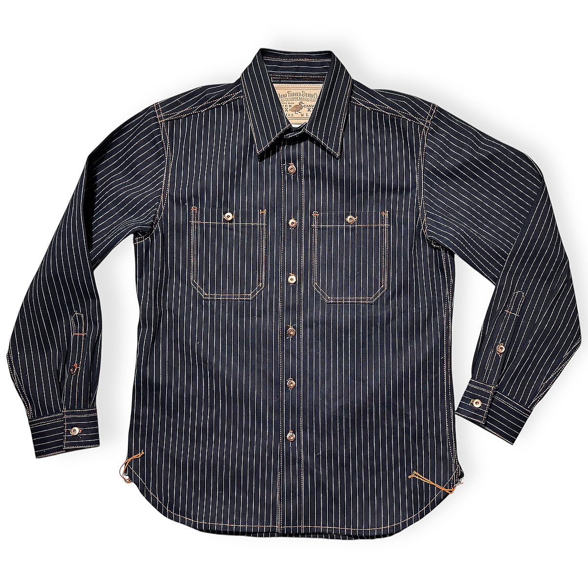 OPSTK Size LRG - #3192 13.5oz Japanese Indigo/Indigo Wabash Selvage Work Shirt