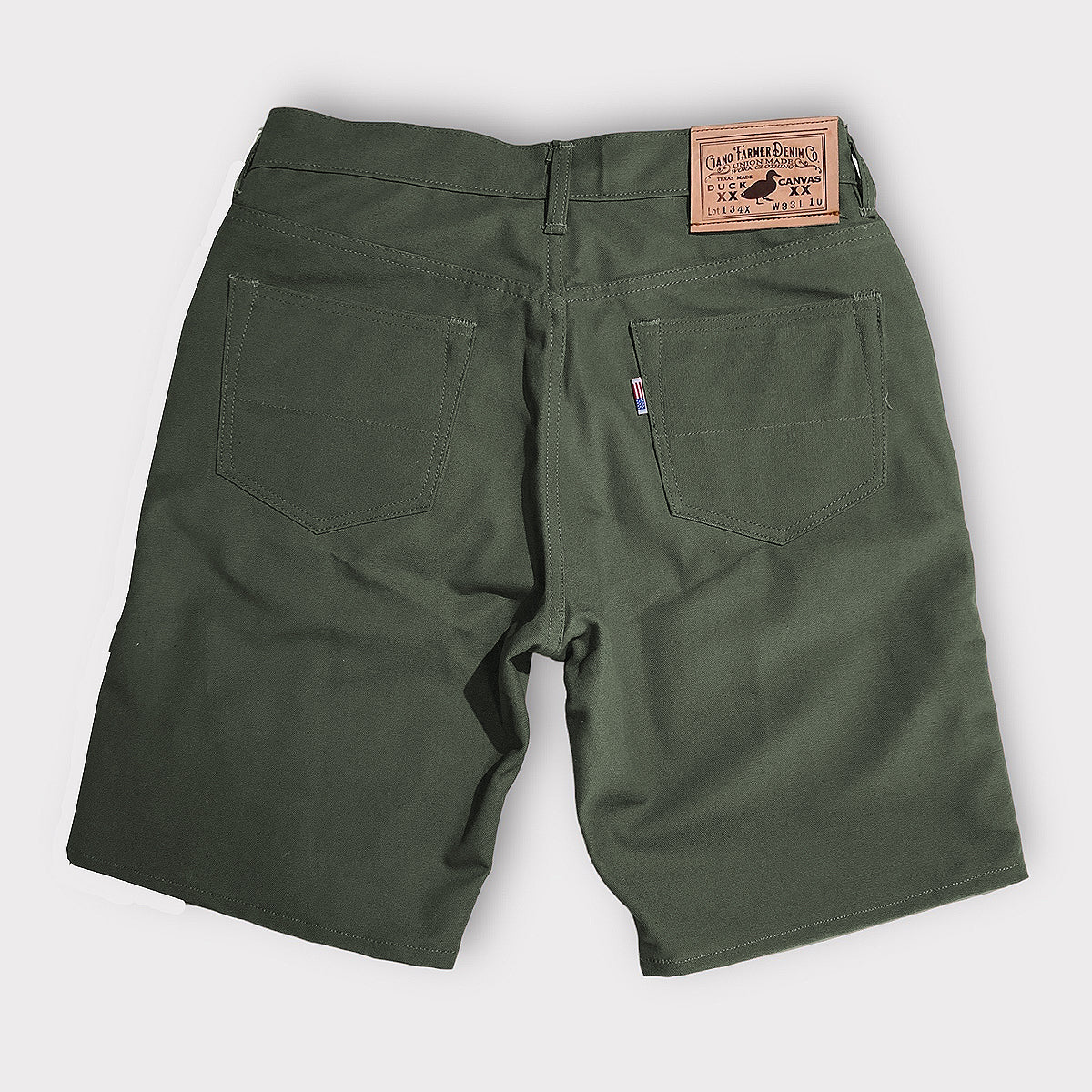 12oz Duck Canvas MC GREEN 5 POCKET Version SHORTS 905 FIT