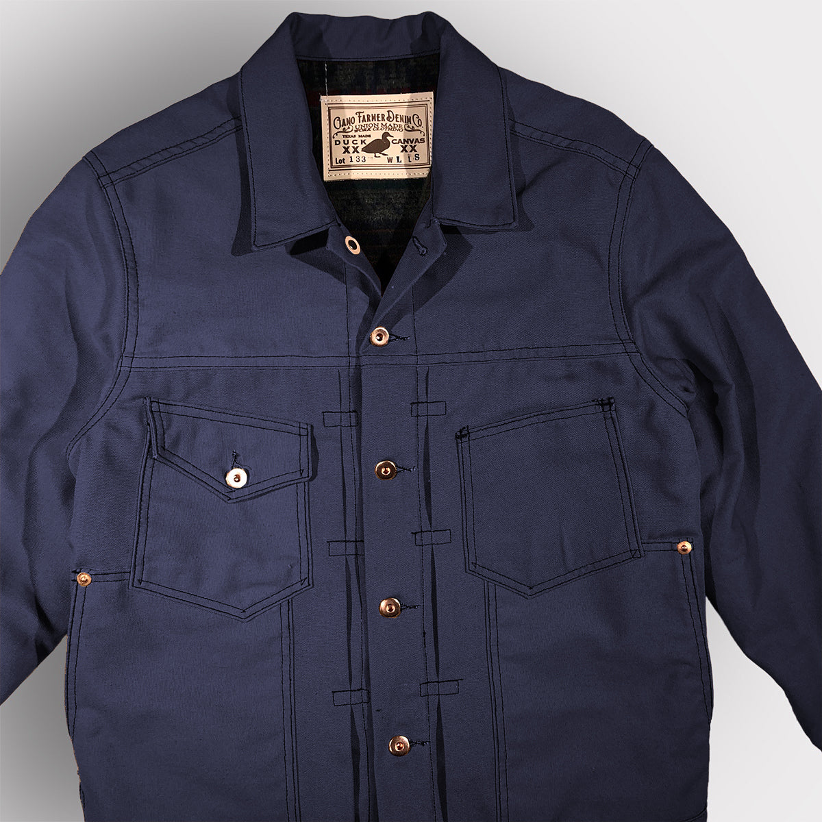 12oz Duck Canvas Field Hand Jacket Navy {Various Colors}