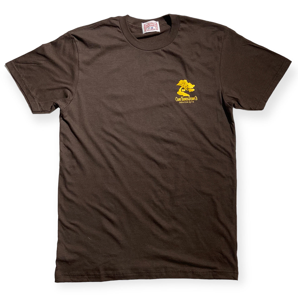 4.4oz TEXAS MADE Crew Neck "CFDCo Logo" Brown