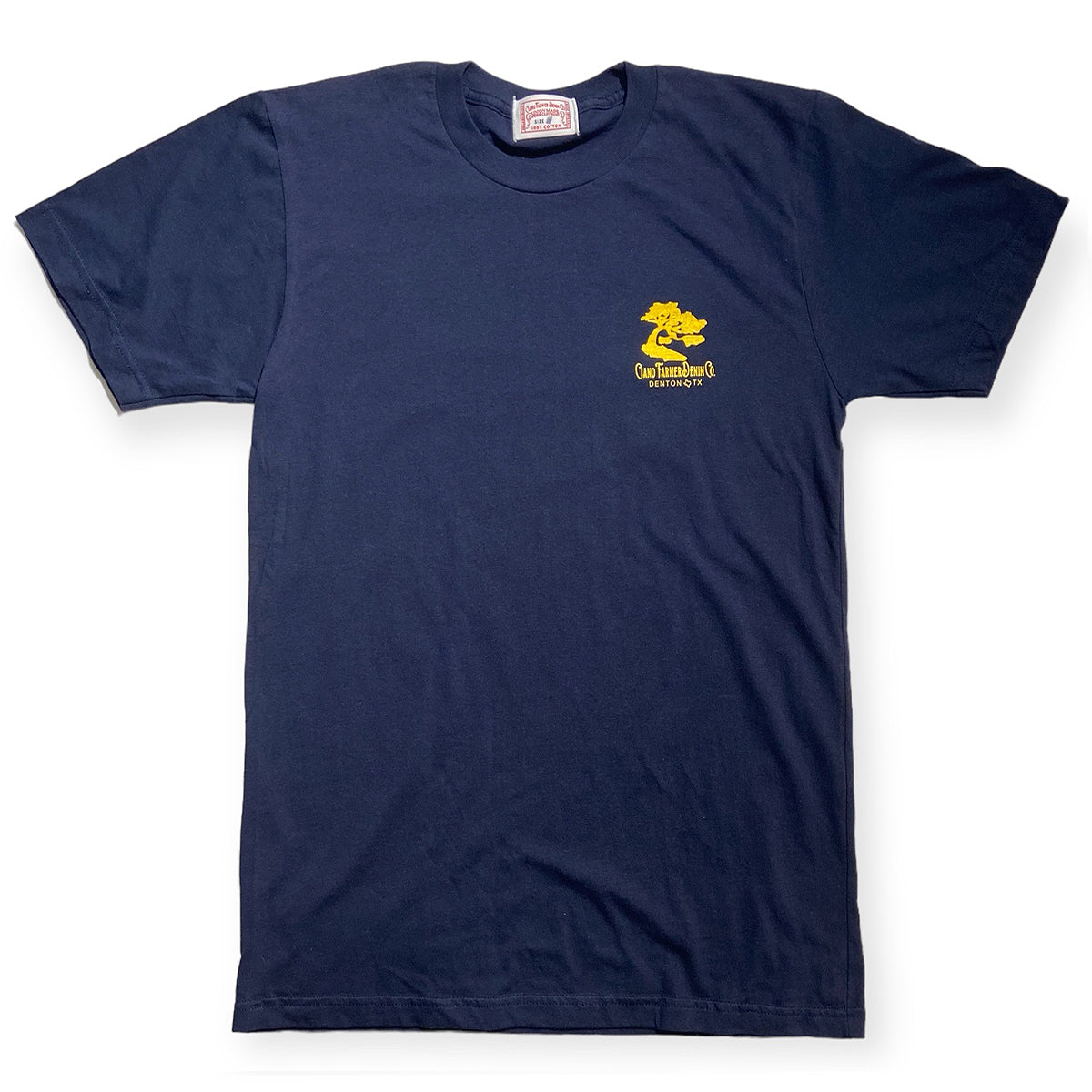 4.4oz TEXAS MADE Crew Neck "CFDCo Logo" Navy