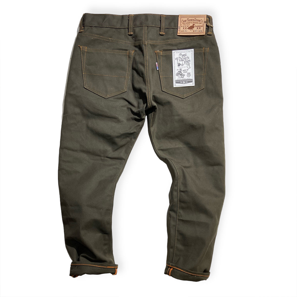 OPSTK 36W 29L 901 Slim Fit - #134 18oz Duck Canvas Olive 5 POCKET – CFDCo.