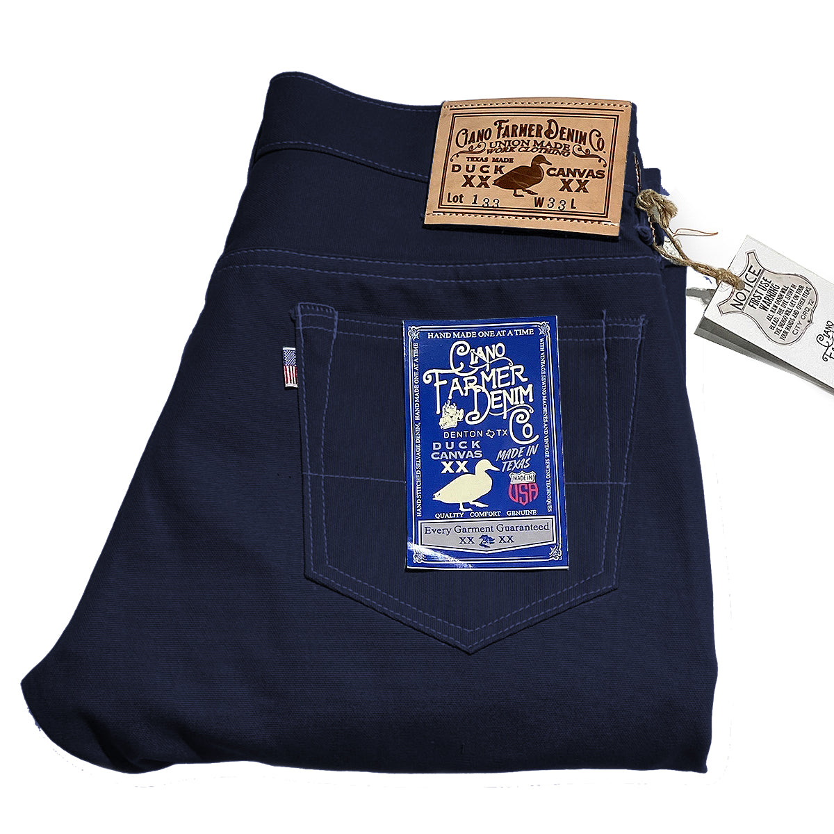 12oz Duck Canvas Navy 5 POCKET Version