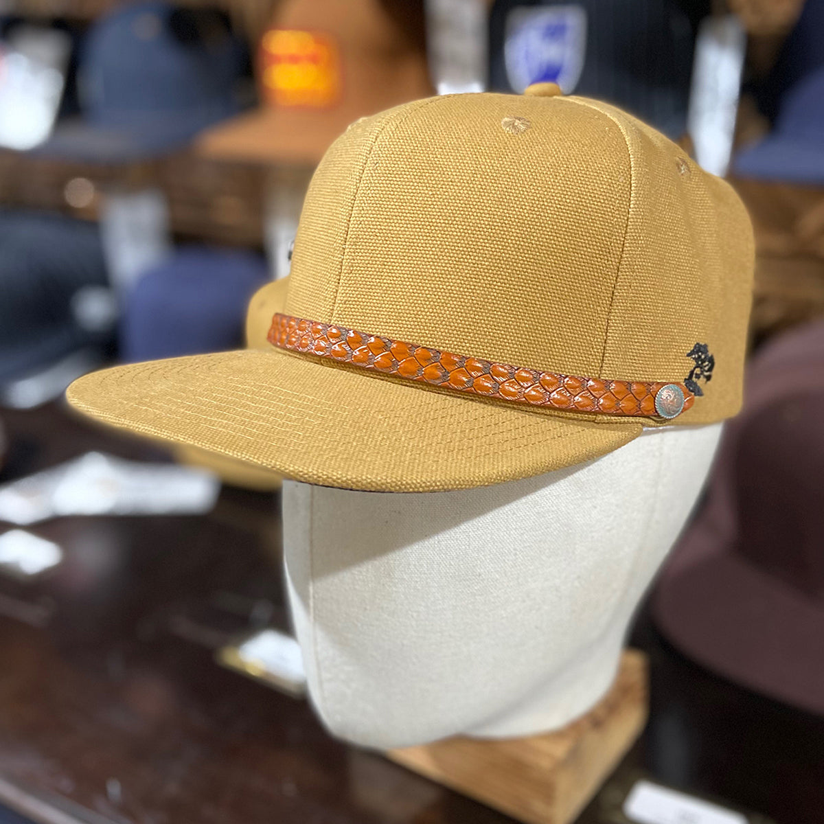 18oz USA Duck Canvas The Original " Snapbrero™ " Hat Lite Ochre