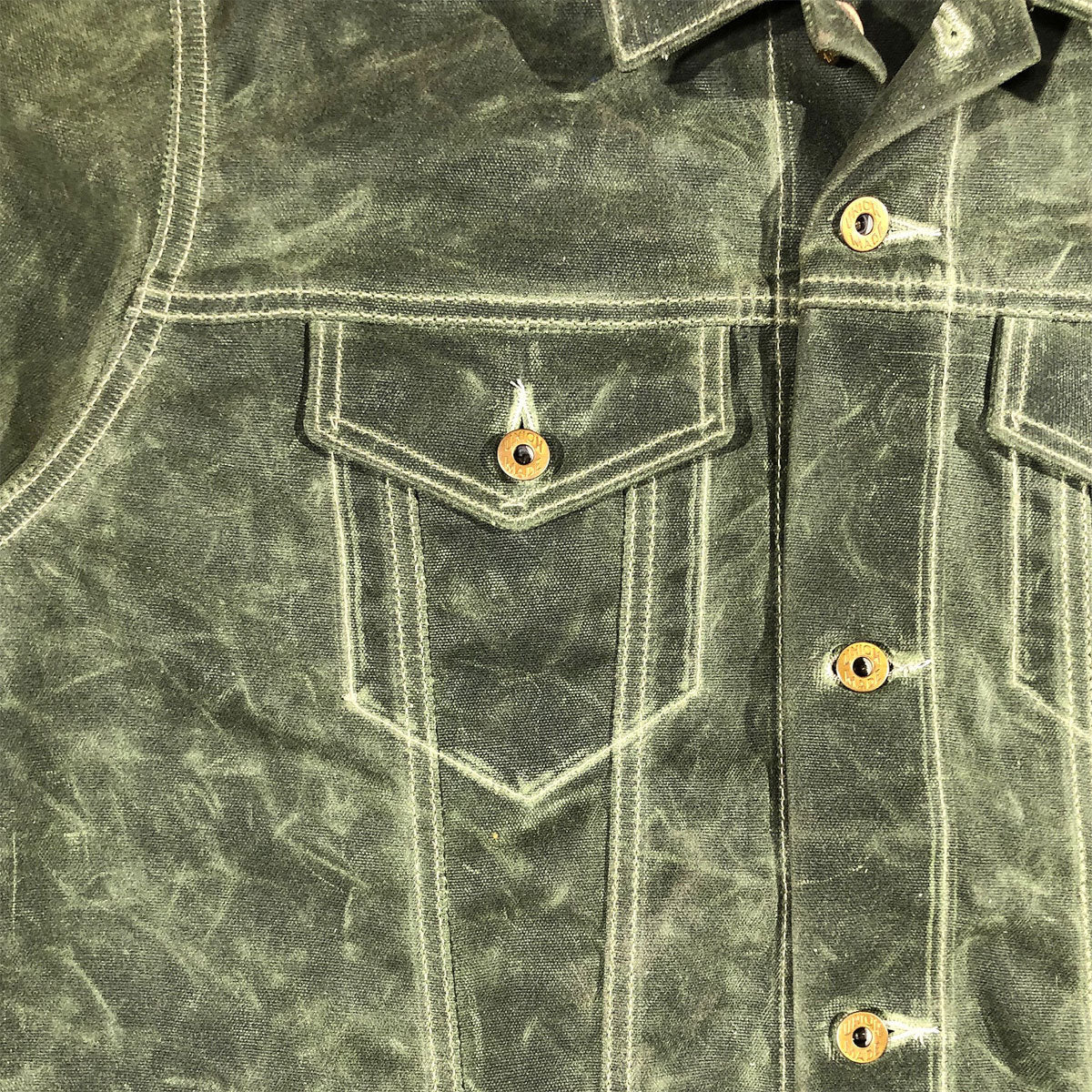 #3006 1967 Type III Modify Jacket 18oz Wax Duck Canvas MOD GREEN